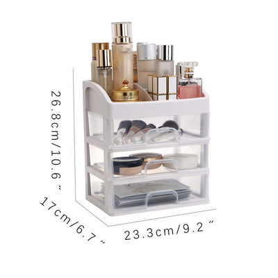 Organizator coreean de machiaj cu 2/3/4 straturi Cutie de depozitare pentru cosmetice de birou Organizator de sertar de machiaj de capacitate mare pentru articole diverse de bijuterii