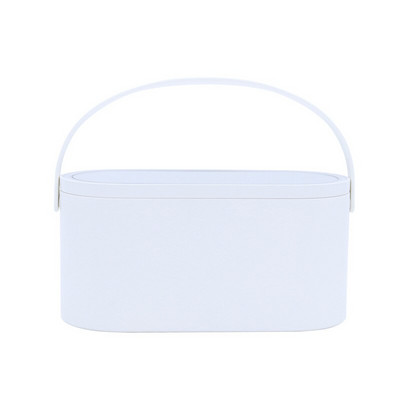 WBBOOMING Carcasă portabilă de machiaj cu lampă oglindă de machiaj Depozitare machiaj de călătorie Masă de toaletă Ruj Organizator de depozitare pentru îngrijirea pielii