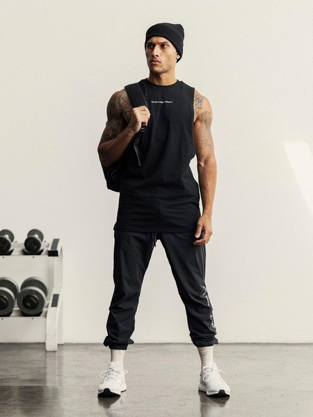 Muška ležerna majica bez rukava s natpisom