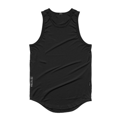 Sportska muška majica bez rukava s ovalnim izrezom