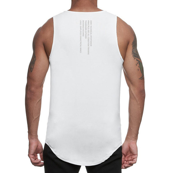 Sportska muška majica bez rukava s ovalnim izrezom