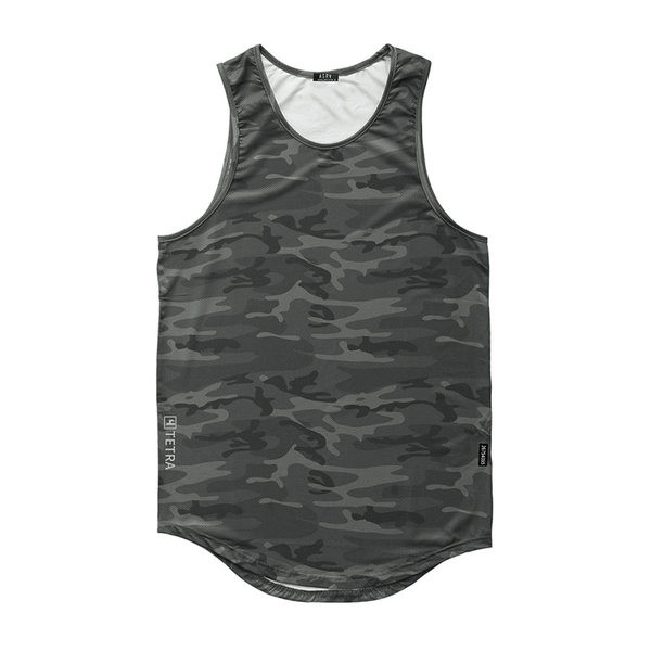 Sportska muška majica bez rukava s ovalnim izrezom