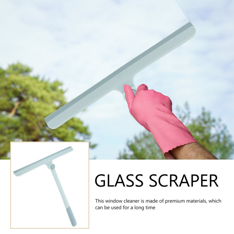 Racletă Geam Duș Curățător de sticlă Stergător de uși Scrubbermaner Instrument Silicon Spălător de spălat Toată casa gresie portabilă
