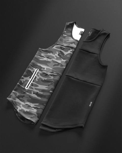 Maieu de camuflaj pentru bărbați, cu buzunar și fermoar