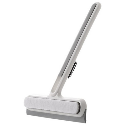 Perie multifuncțională pentru geamuri Dispozitiv de curățare a geamului cu două fețe Racletă Perie de curățare Praf de ferestre Instrument de curățare a casei auto