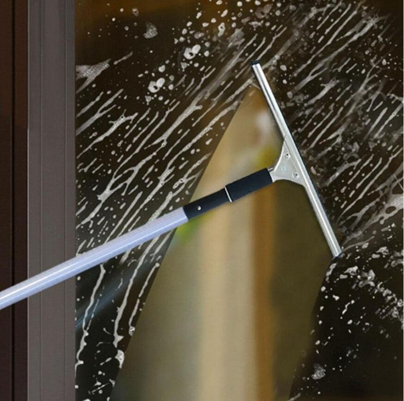 1pc racletă de ferestre din oțel inoxidabil, instrument de curățare a ștergătoarelor de sticlă, racletă de geamuri, curățător de duș, bandă de cauciuc pentru oglinda mașinii