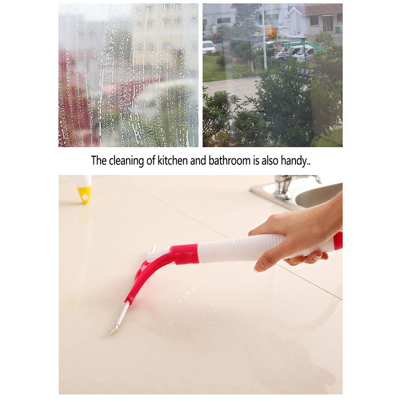 Instrument de curățare a geamurilor de geamuri de demontare pe două fețe Dispozitiv de curățare a geamurilor Racletă Mop Racletă ștergător cu sticlă de pulverizare cu apă