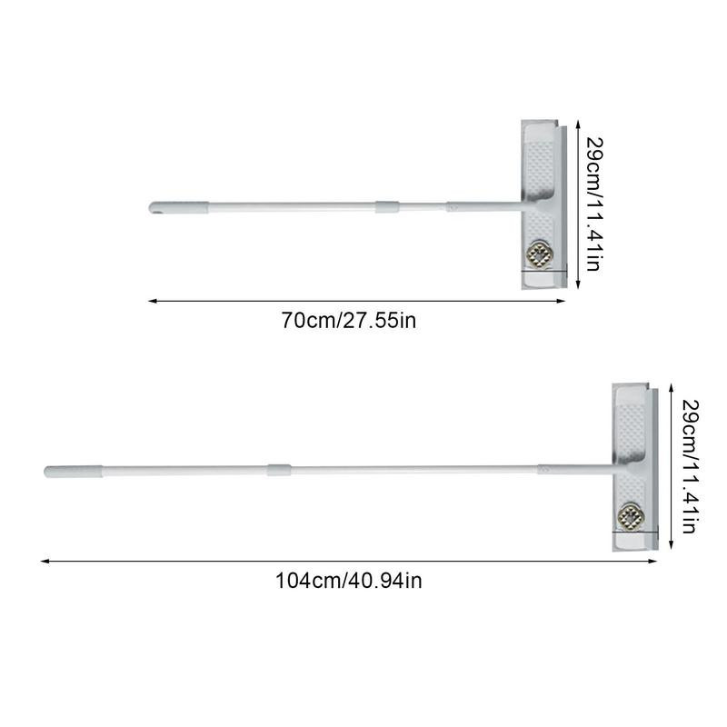 Soluție de curățare a geamurilor 2 în 1 Stergător retractabil pentru curățarea parbrizului Instrument de curățare multifuncțional de uz casnic pentru plăci de sticlă și multe altele