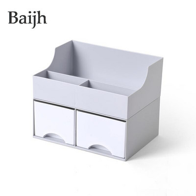 Carcasă pentru machiaj, cutie pentru bijuterii, sertare organizatoare, cutie de depozitare pentru cosmetice din plastic, suport perie de machiaj, organizatoare pentru machiaj