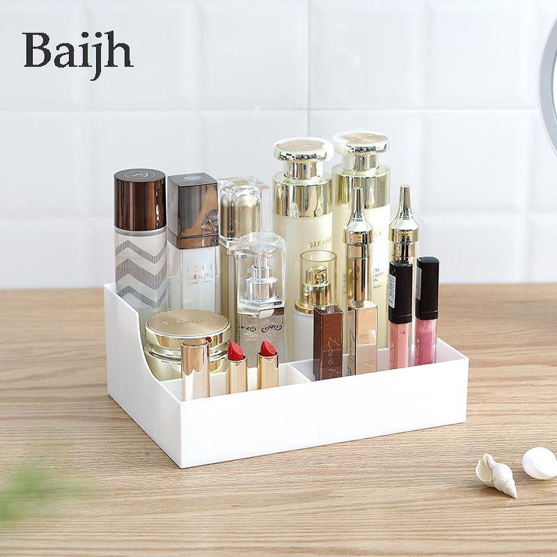 Carcasă pentru machiaj, cutie pentru bijuterii, sertare organizatoare, cutie de depozitare pentru cosmetice din plastic, suport perie de machiaj, organizatoare pentru machiaj