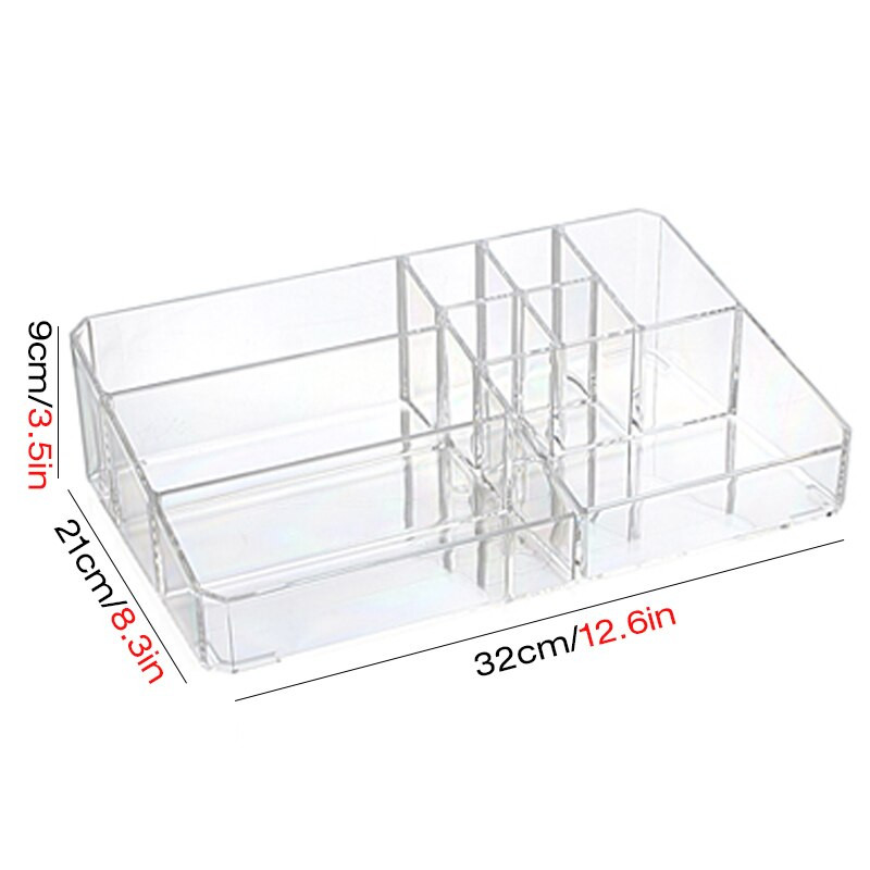 Organizator de machiaj Cutie organizator de birou Cutie de depozitare cosmetice din plastic Birou Cutie de depozitare cosmetice pentru baie