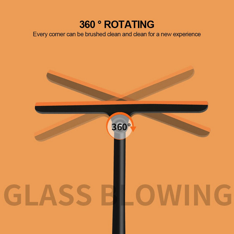 3 viename langų valymo šepetėlis, stiklo valytuvas vonios kambario veidrodžiui su reguliuojama rankena langų valiklis valytuvo valytuvas Namų valymo įrankiai