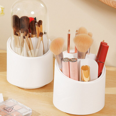 ECHOME Cosmetic Storage Organizers Ανθεκτικό στη σκόνη Περιστρεφόμενο κουτί μακιγιάζ φιλικό προς το περιβάλλον με καπάκι μολύβι μακιγιάζ φρυδιών με πινέλο κοσμηματοπωλείο