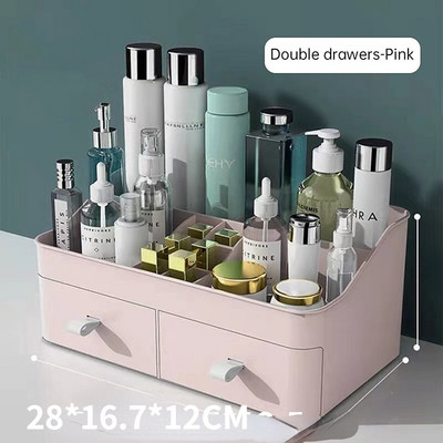 Cosmetic Storage Box Μακιγιάζ Συρτάρι Organizer Μεγάλης χωρητικότητας Makeup Organizer Desktop Sundries Storage Box Κουτιά οργάνωσης