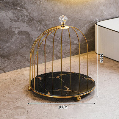 Polica za pohranu na stolu Iron Art Deluxe Gold Organizator za šminku Ruž za usne Parfem Kozmetički proizvodi za njegu kože Stalak za pohranu u kupaonici
