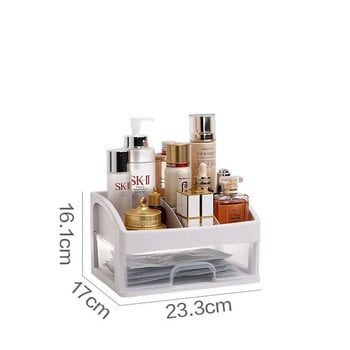 Makeup Organizer Καλλυντικά Κουτί αποθήκευσης Ράφι Συρτάρι Βούρτσα Κοσμήματα Δοχείο Κοσμήματα Διαφανές γραφείο Συρτάρι Μπάνιο