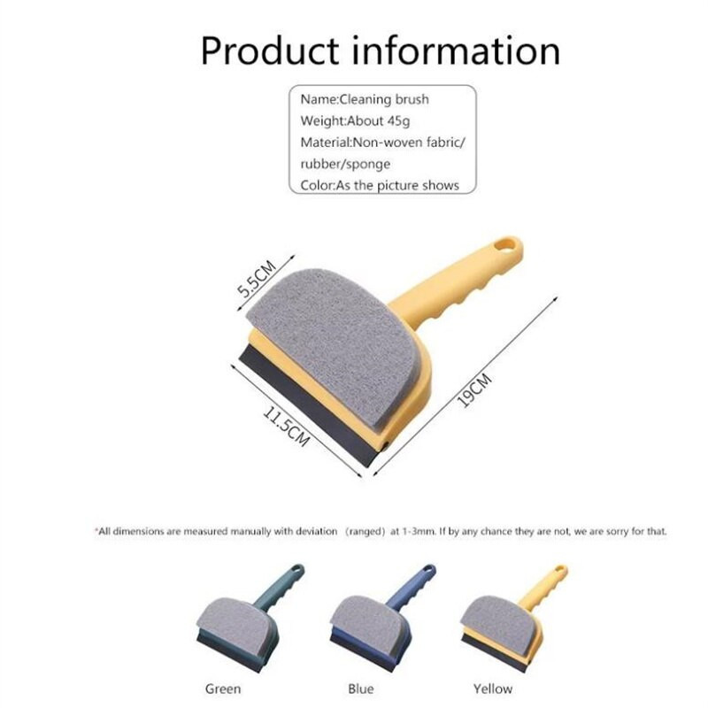 2 u 1 silikonska oštrica i sredstvo za čišćenje kuhinje Staklo automobila Brisač za tuširanje Brisač stakla Četka za struganje Kućni alati za čišćenje prozora