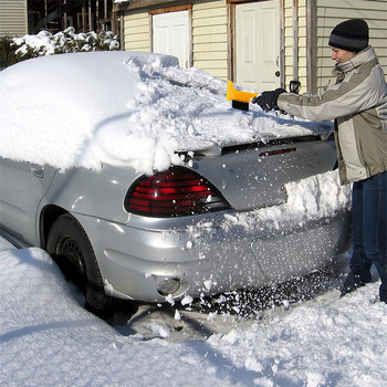 Αποσπώμενο 2 σε 1 φτυάρι για το χιόνι Παρμπρίζ αυτοκινήτου Winter Snow Snow Sweeping Extendable Handle Auto Body Ice Scraper Cleaning Brush Tools