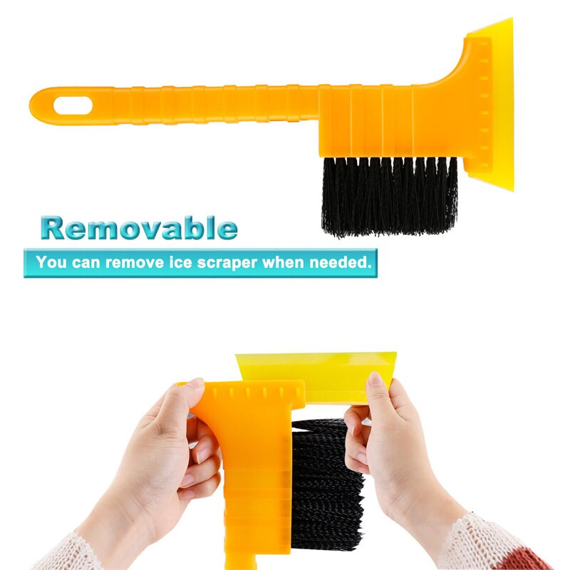 Eemaldatav 2-ühes lumelabidas auto tuuleklaas Talvine lumepühkimine pikendatav käepide Auto kere jääkaabitsa puhastusharja tööriistad
