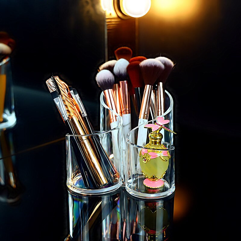 Prozirna akrilna olovka za obrve Kozmetički kist Kutija za pohranu Organizatori za pohranu na stolu za stolnu komodu Organizator
