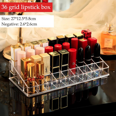 Turn de ruj rotativ cu 36 zăbrele, suport rotit din plastic la 360 de grade, organizator de lac de unghii, carcasă de depozitare pentru ruj, afișaj pentru cosmetice