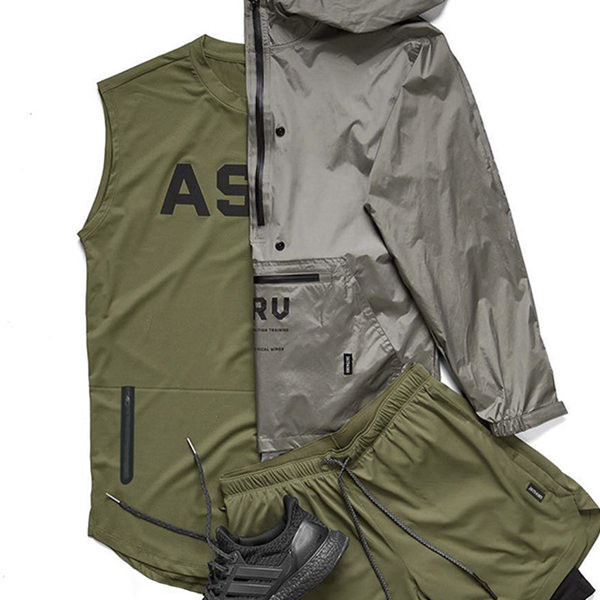 Ανδρικό φανελάκι - με οβάλ λαιμόκοψη και επιγραφή