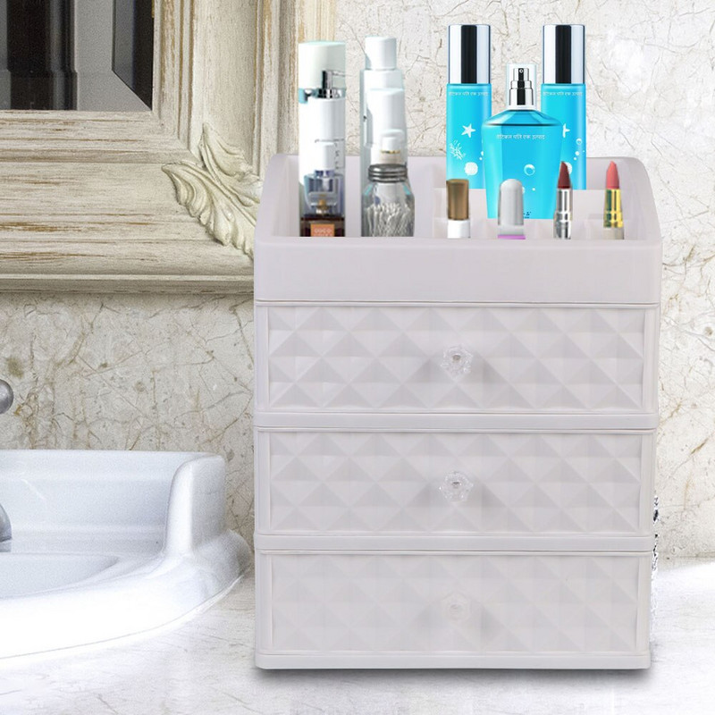 Συρτάρι Home Organizer Γυναίκα Beauty Skin Care Κοσμήματα Βερνίκι νυχιών Δοχείο επιφάνειας εργασίας Καλλυντική θήκη Μακιγιάζ Κουτί αποθήκευσης Ανθεκτικό