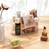 Kutija za pohranu šminke Akrilni kristal Kozmetički četkica za ruž za usne Držač za njegu kože Organizator za uredski stol u kupaonici Novi dolazak