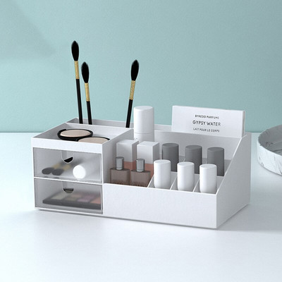 Kutija za pohranu šminke Akrilni kristal Kozmetički četkica za ruž za usne Držač za njegu kože Organizator za uredski stol u kupaonici Novi dolazak