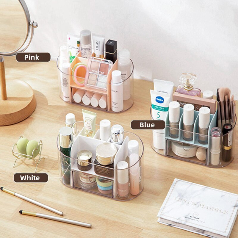 Kutija za pohranu šminke Akrilni kristal Kozmetički četkica za ruž za usne Držač za njegu kože Organizator za uredski stol u kupaonici Novi dolazak