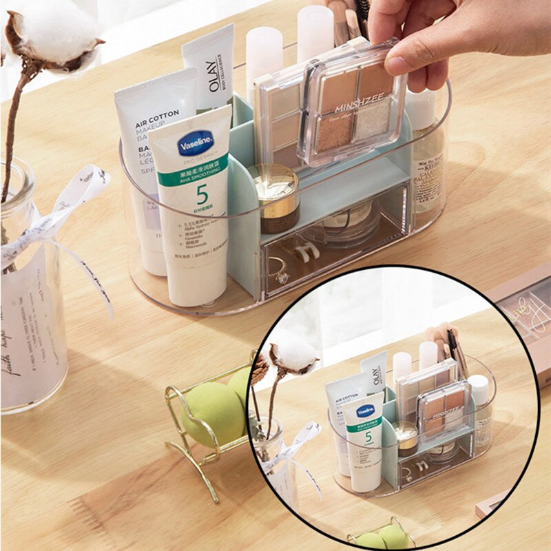Kutija za pohranu šminke Akrilni kristal Kozmetički četkica za ruž za usne Držač za njegu kože Organizator za uredski stol u kupaonici Novi dolazak