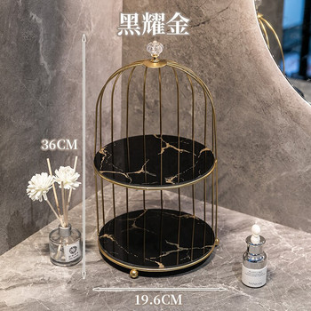 Fashion New Art Style Bird Cage Cosmetic Storage Boxes Lipstick Perfume Cosmetic Skin Care Product Jewelry Storage Organizer