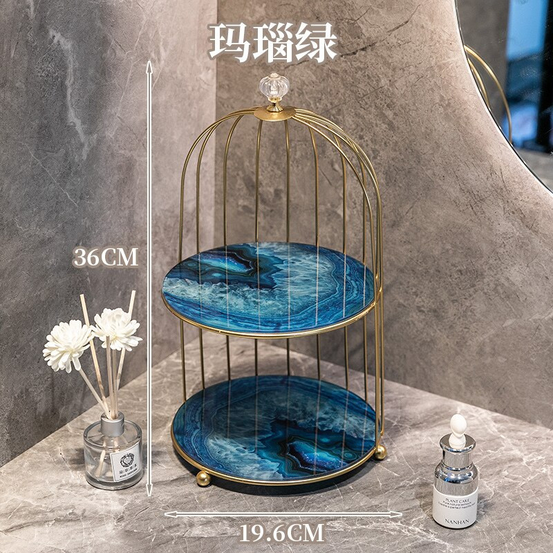 Modni novi umjetnički stil Kavez za ptice Kutije za pohranu kozmetike Ruž za usne Parfem Kozmetički proizvodi za njegu kože Organizator za pohranu nakita