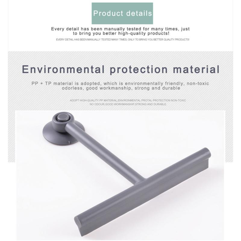 Curățare ștergător de pete de apă cu mâner lung Ventuță de sticlă Racletă de duș Stergator de oglinzi Stergator de geamuri de masina Stergator de geamuri de bucatarie Perie de ferestre