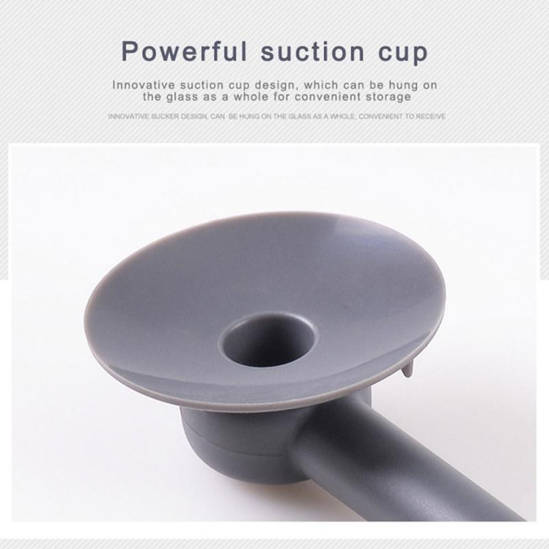 Curățare ștergător de pete de apă cu mâner lung Ventuță de sticlă Racletă de duș Stergator de oglinzi Stergator de geamuri de masina Stergator de geamuri de bucatarie Perie de ferestre