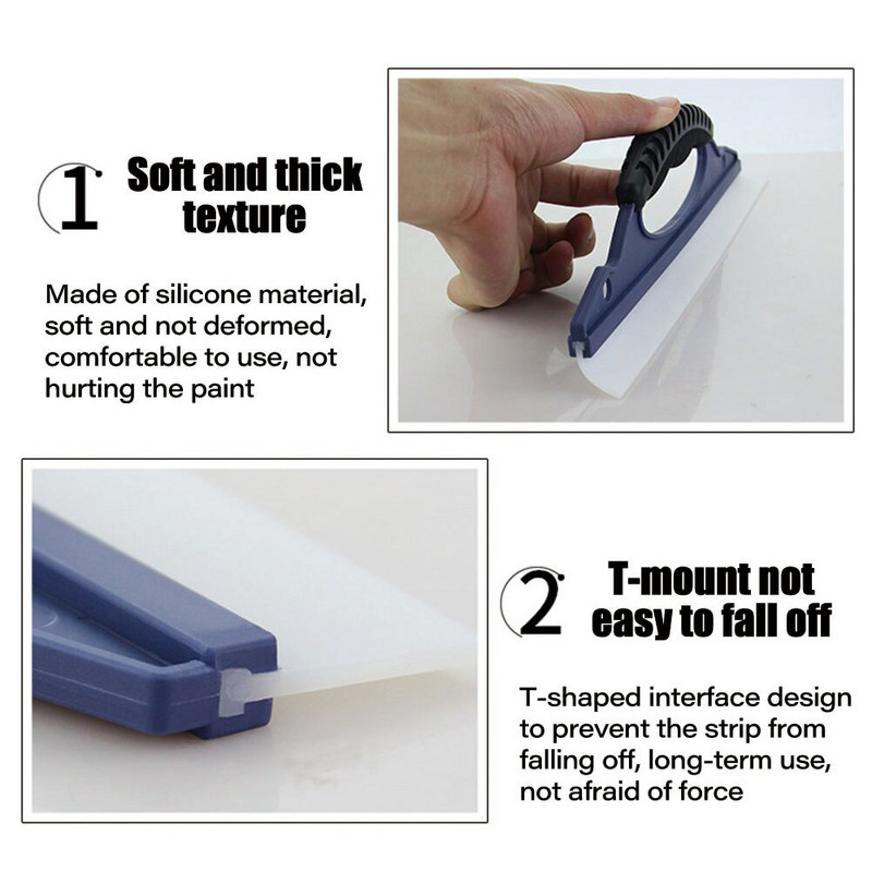 Stergator de apa Stergator de gel de silice Stergator de masina Placa de stergator de masini din silicon Spalator de geamuri Curatat de curatat Stergator de racleta Uscare Curatare auto