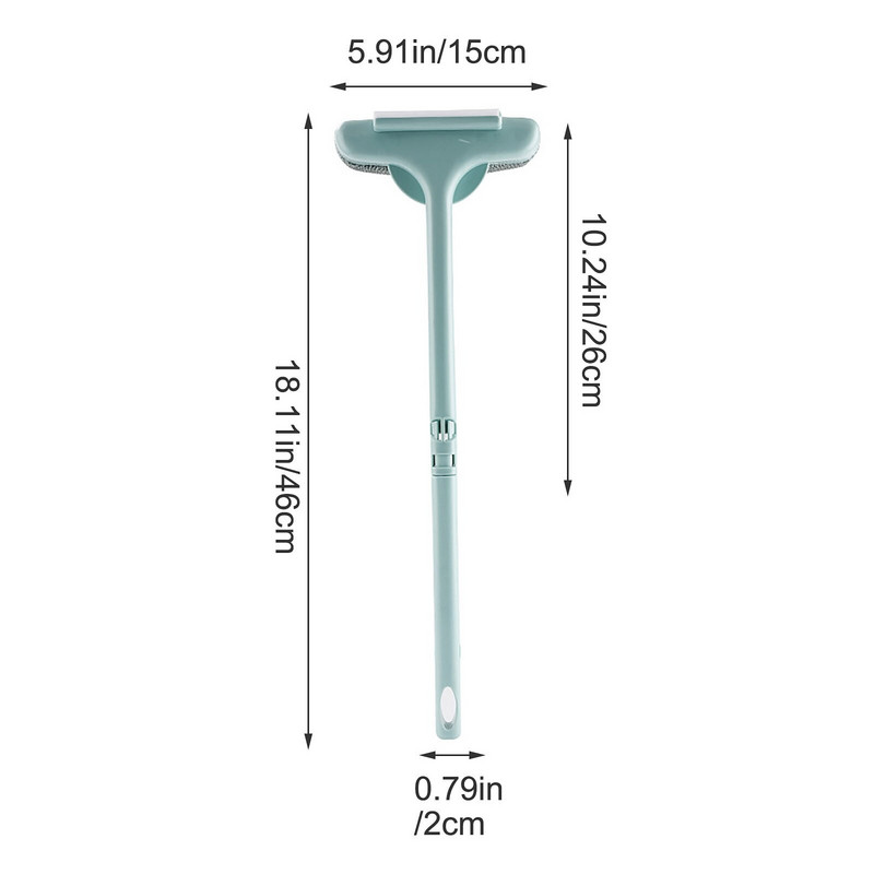 Mrežasta četka za čišćenje ekrana 2 u 1 Četka za čišćenje prozora Odvojiva plastična ručka Mokro/suho korištenje dvostrani alat za čišćenje