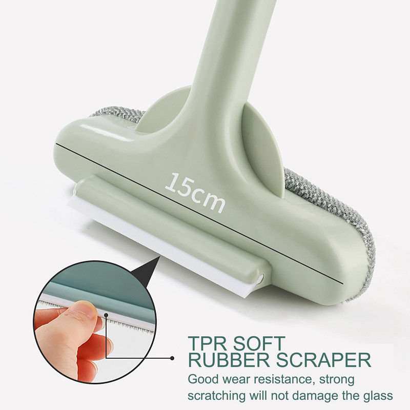 Mrežasta četka za čišćenje ekrana 2 u 1 Četka za čišćenje prozora Odvojiva plastična ručka Mokro/suho korištenje dvostrani alat za čišćenje