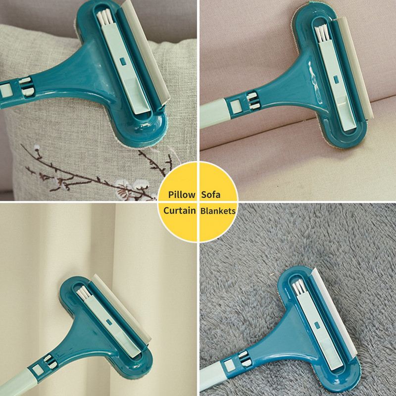 Langų ekrano valymo šepetys 2 viename langų valymo šepetys Stiklo valymo grandiklis Ištraukiamas tinklelio valymo įrankis šlapias ir sausas dvejopo naudojimo