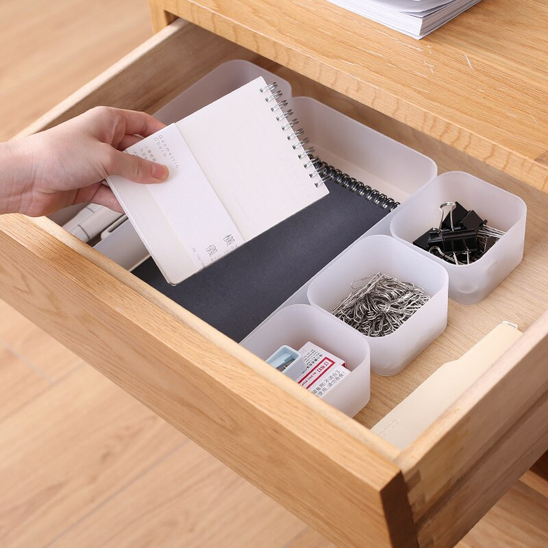 Multifunktsionaalne kombineeritud kosmeetikatoodete hoiukarbi sahtel meigipintsel huulepulga korraldaja Plastikust säilituskonteiner meigikorraldaja