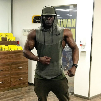 Maieu sport pentru bărbați cu glugă și șireturi