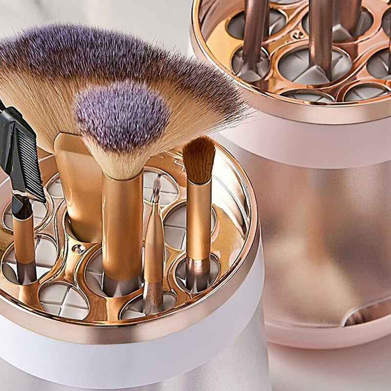 Organizer πινέλου μακιγιάζ για οργανώσεις καλλυντικών μακιγιάζ Στρογγυλή θήκη για στυλό Κραγιόν Κουτί αποθήκευσης μολυβιού Βερνίκι νυχιών