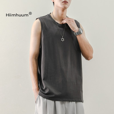 Maieu sport pentru bărbați, de culoare uni, cu decolteu oval