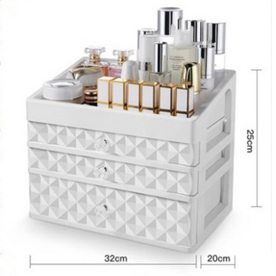 Θήκη καλλυντικών Αδιάβροχη Organizer μακιγιάζ Κουτί κοσμημάτων Γυναίκα ομορφιά Περιποίηση δέρματος Καλλυντικά Organizers Συρτάρι Κουτί αποθήκευσης σπιτιού Ανθεκτικό