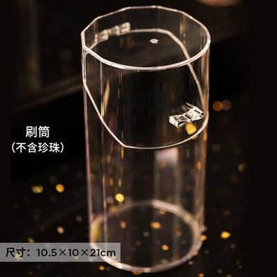 Suport perie de machiaj Organizator pentru machiaj Suport cosmetic acrilic Ruj creion Recipient de depozitare Cutie de depozitare transparentă