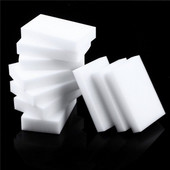 100 gab. 100 x 60 x 10 mm Melamīna sūklis Magic Sponge Augsta blīvuma dzēšgumija Mājas tīrīšanas līdzekļa tīrīšanas sūkļi trauku virtuvei