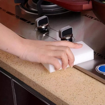 100 бр. 100 x 60 x 10 mm Меламинова гъба Magic Sponge High Density Eraser Home Cleaner Гъби за почистване на съдове Кухня