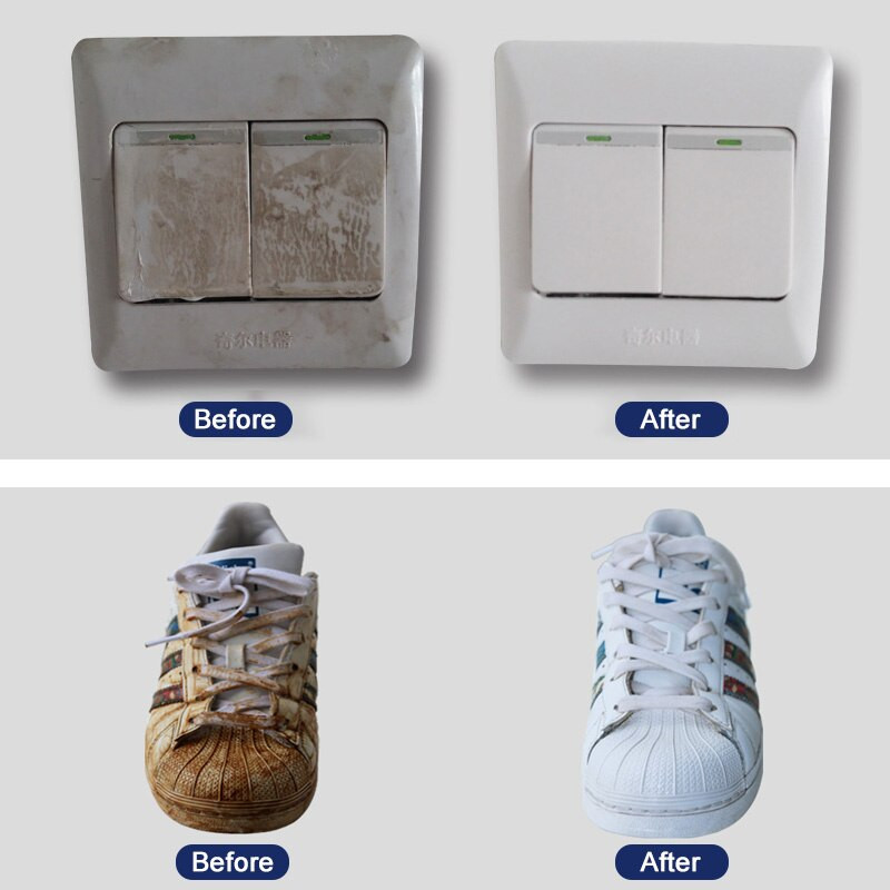 100 tk/partii Melamiinkäsn Magic Sponge Eraser Melamiinkäsnad Cleanser Cleaning Sponge Vannitoa köögitarvikud