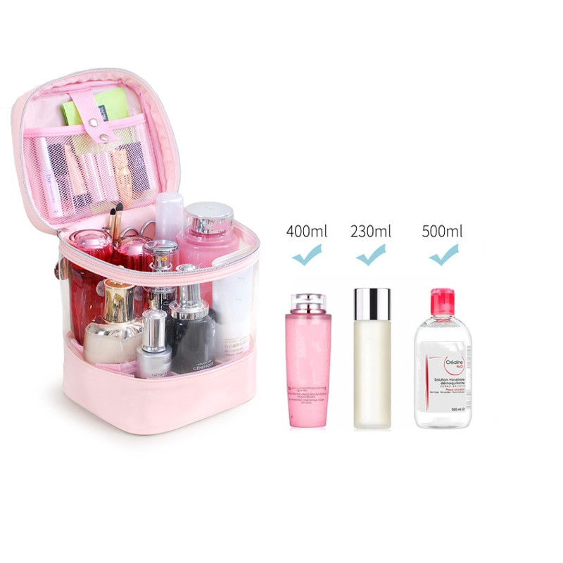 Φορητό PVC Organizers Μακιγιάζ Ταξιδιωτικό Μπάνιο Καλλυντικό Κραγιόν Μακιγιάζ Εργαλεία Μακιγιάζ Βούρτσα Τσάντα Αποθήκευσης Σπίτι Αξεσουάρ καλλωπισμού