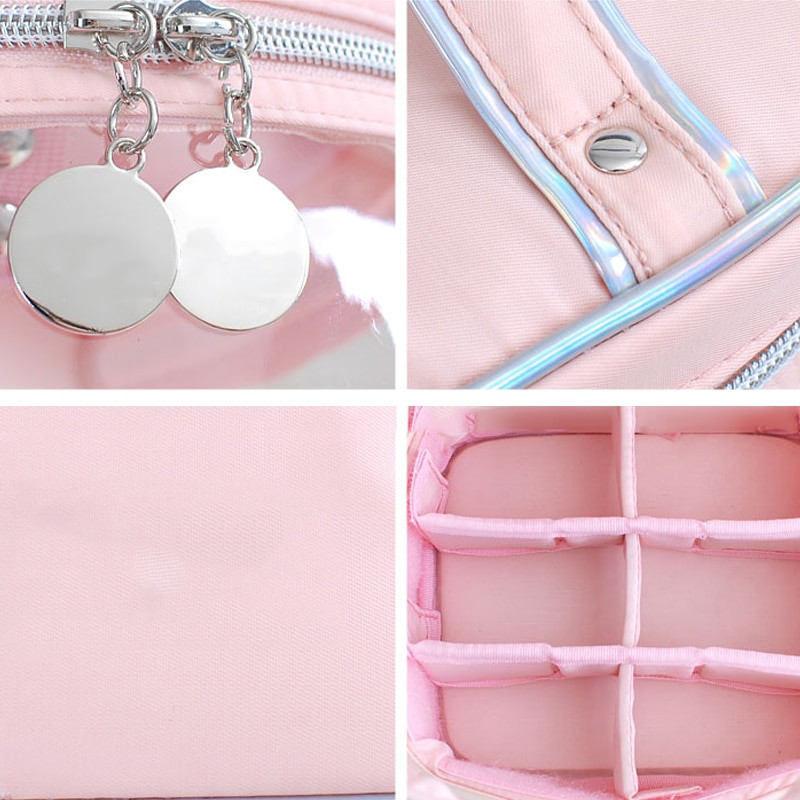 Φορητό PVC Organizers Μακιγιάζ Ταξιδιωτικό Μπάνιο Καλλυντικό Κραγιόν Μακιγιάζ Εργαλεία Μακιγιάζ Βούρτσα Τσάντα Αποθήκευσης Σπίτι Αξεσουάρ καλλωπισμού